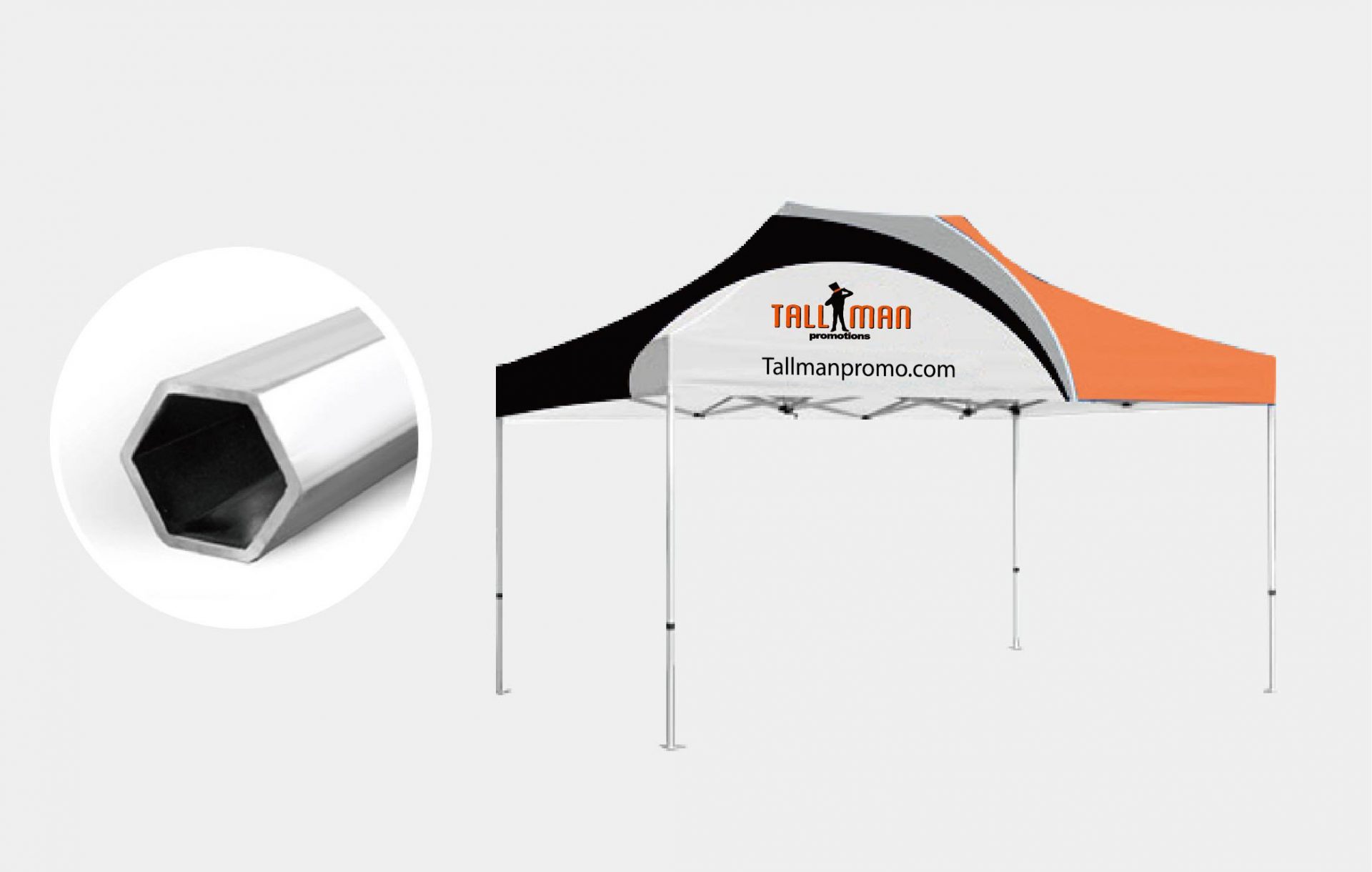 Instant Canopy 10ft x 10ft with hex frame